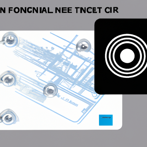 איור המציג את המנגנון של טכנולוגיית NFC בכרטיסי ביקור